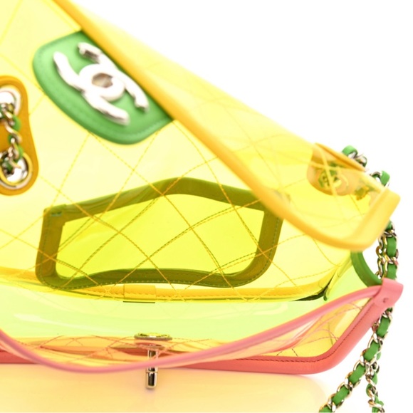 CHANEL Bags Rare Chanel Pvc Pink Orange Green Poshmark